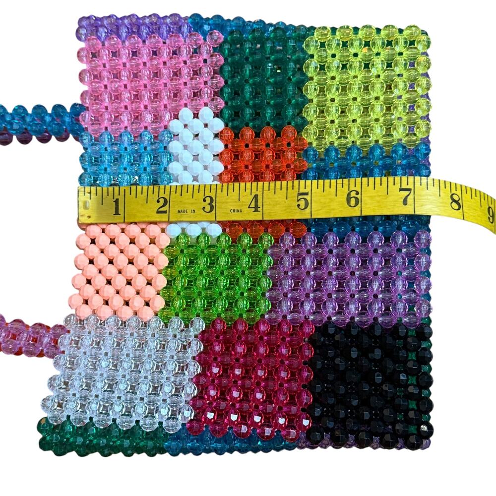 Susan Alexandra Ash Bag Handmade From Over 1500 Beads 1970 Inspired Vintage - Picture 10 of 11